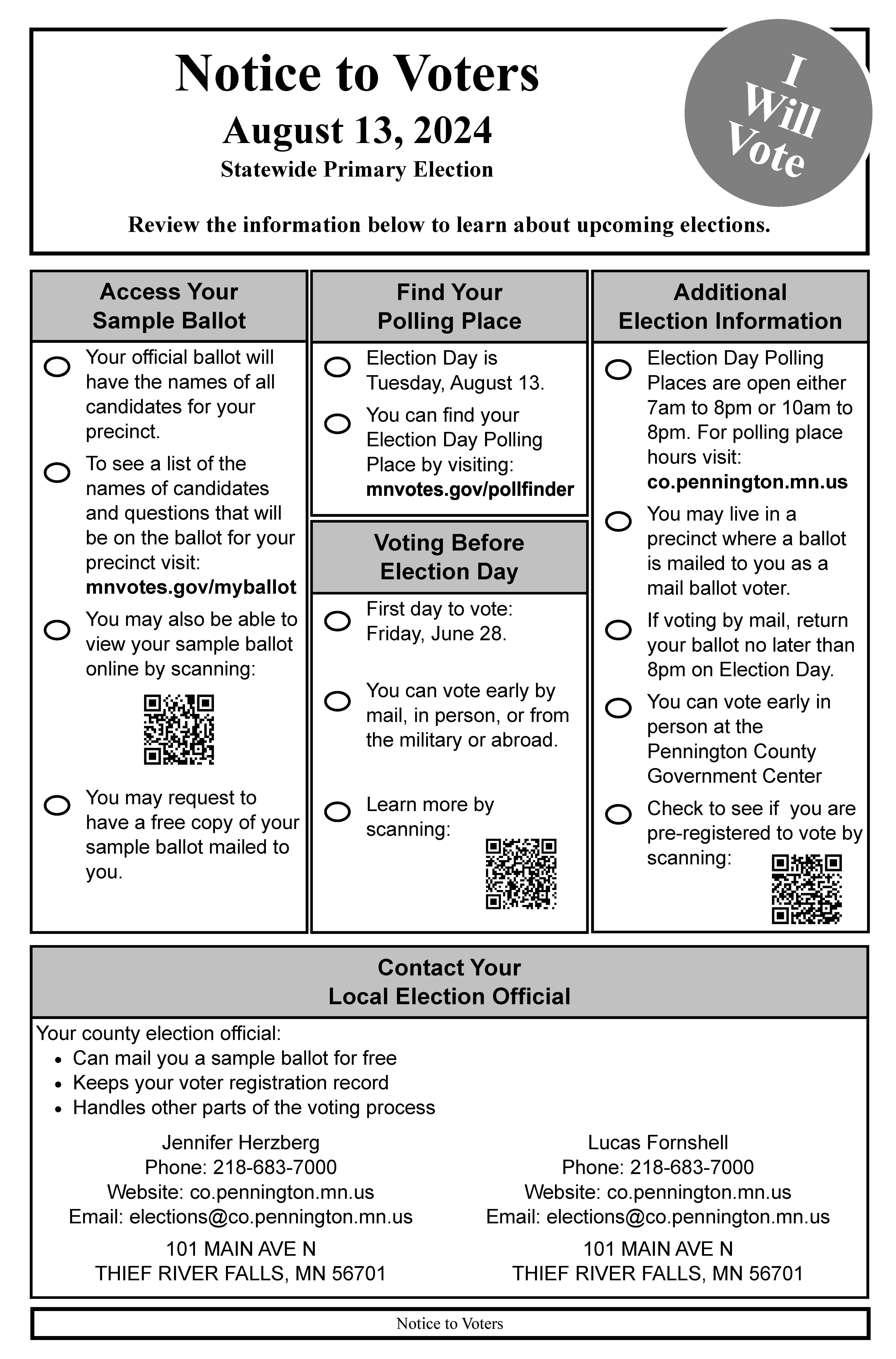 Notice to Voters 2024 Primary